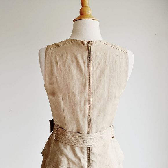 BANANA REPUBLIC | Linen Blend Peplum Utility Dress | Multiple Sizes - Picture 7 of 14